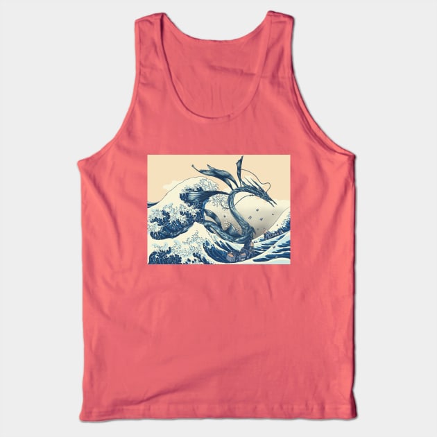 The Great Wave off Altissia Tank Top by Silveretta